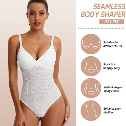 Seamless shaper bodysuit